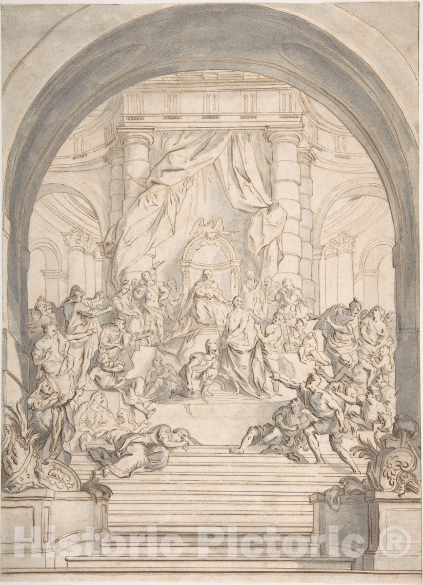 Art Print : After Charles Antoine Coypel - ECCE Homo : Vintage Wall Art