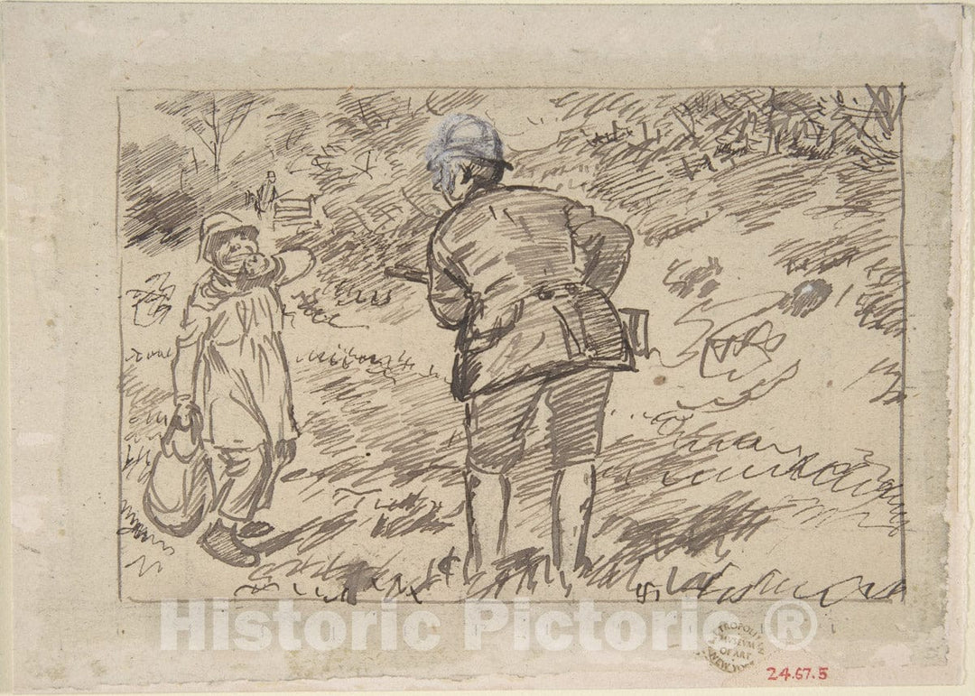 Art Print : Charles Samuel Keene - A Reproof : Vintage Wall Art