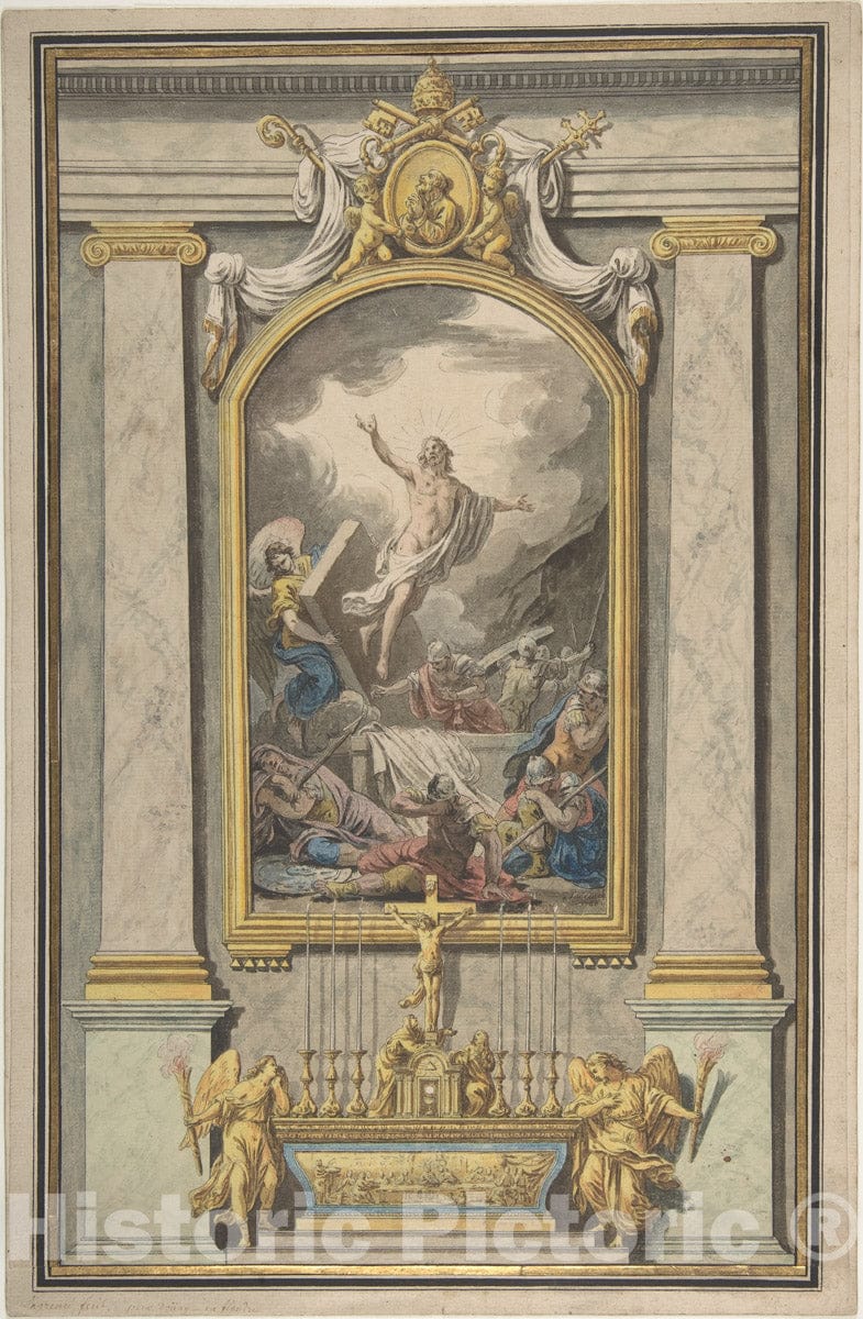 Art Print : Louis Lagrenée - The Resurrection : Vintage Wall Art