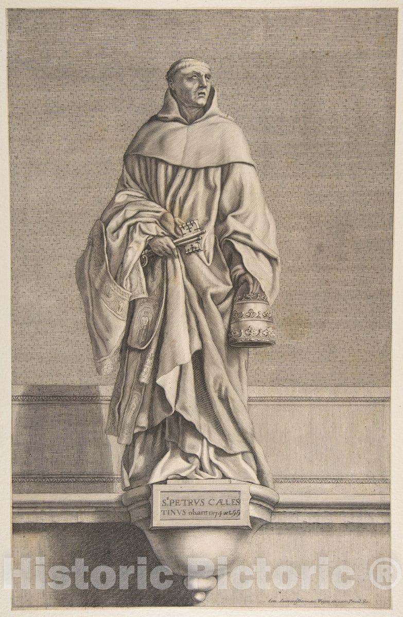 Art Print : Conrad Lauwers - St. Peter Celestine : Vintage Wall Art