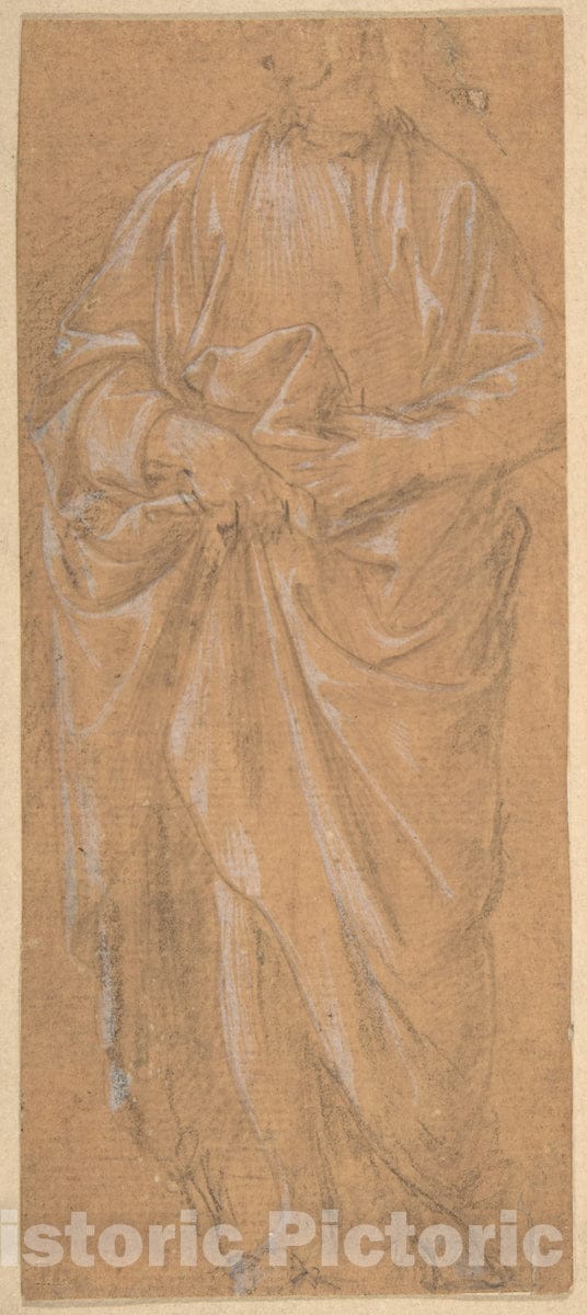 Art Print : Filippino Lippi - Standing Male Figure : Vintage Wall Art