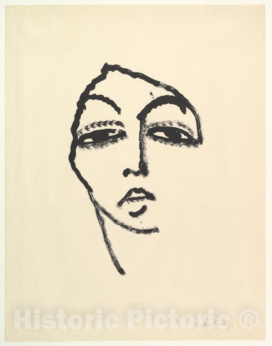 Art Print : Alexej von Jawlensky - Head of a Woman II : Vintage Wall Art