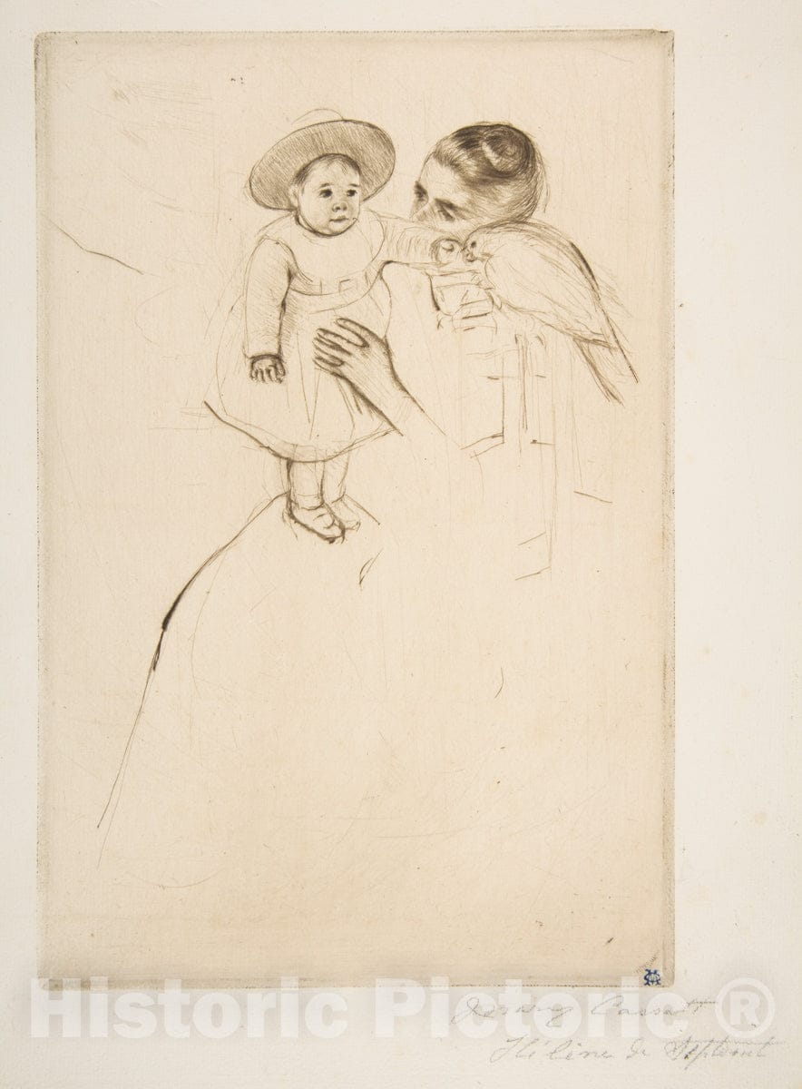 Art Print : Mary Cassatt - Hélène of Septeuil 2 : Vintage Wall Art