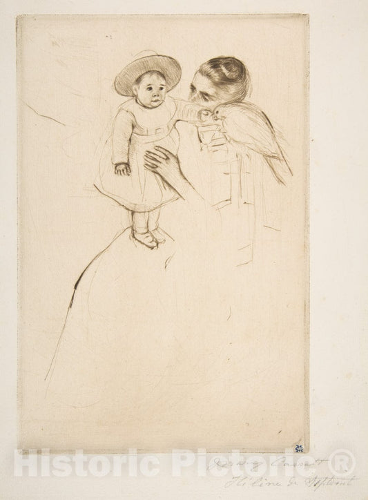Art Print : Mary Cassatt - Hélène of Septeuil 2 : Vintage Wall Art