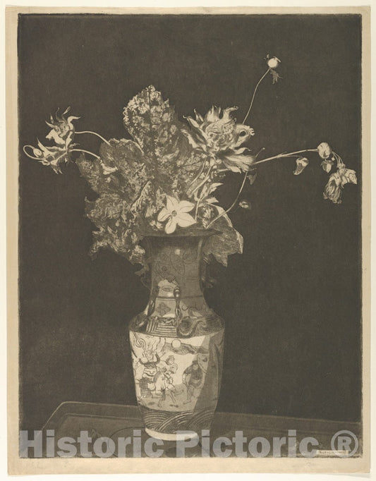 Art Print : Théodore Roussel - L'Agonie des Fleurs : Vintage Wall Art