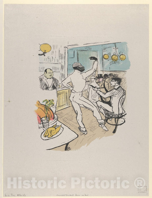 Art Print : Henri de Toulouse-Lautrec - Chocolat Dansant : Vintage Wall Art