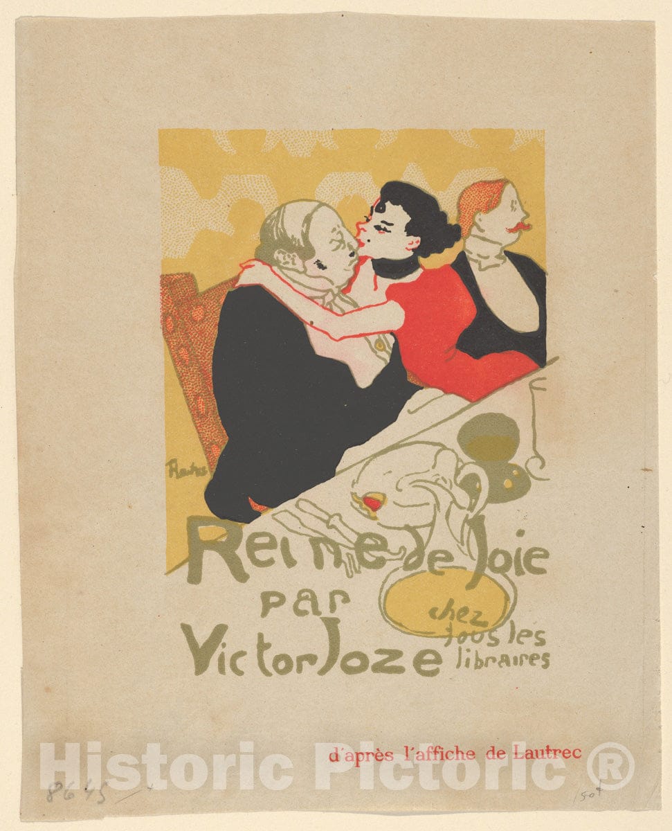 Art Print : Henri de Toulouse-Lautrec - Reine de Joie par Victor Joze : Vintage Wall Art