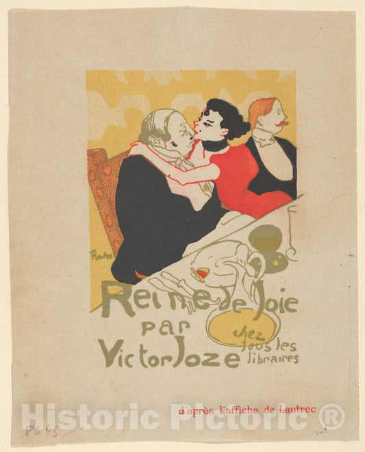 Art Print : Henri de Toulouse-Lautrec - Reine de Joie par Victor Joze : Vintage Wall Art