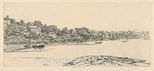 Art Print : Ernest Haskell - Cundy's Harbor : Vintage Wall Art