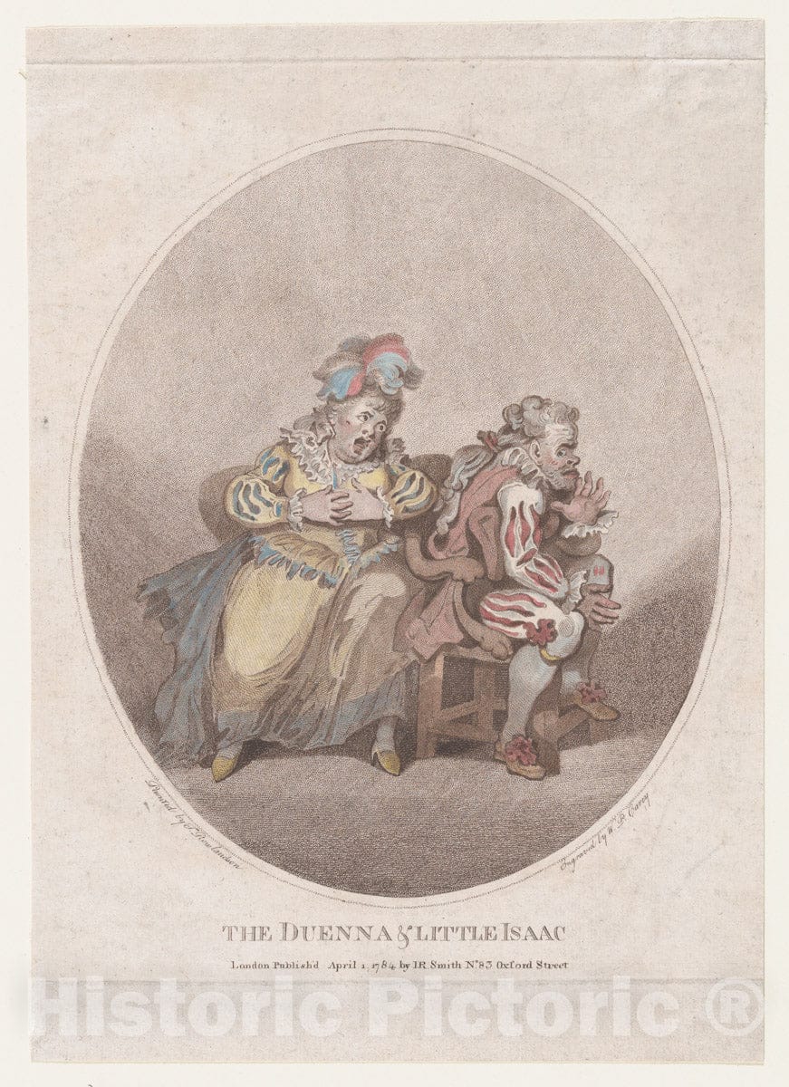 Art Print : William Paulet Carey - The Duenna & Little Isaac : Vintage Wall Art