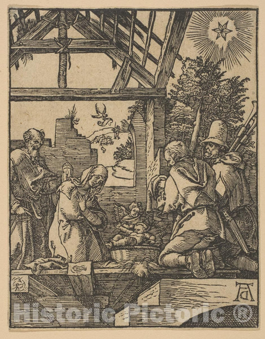 Art Print : Albrecht Dürer - The Nativity (Copy) 2 : Vintage Wall Art