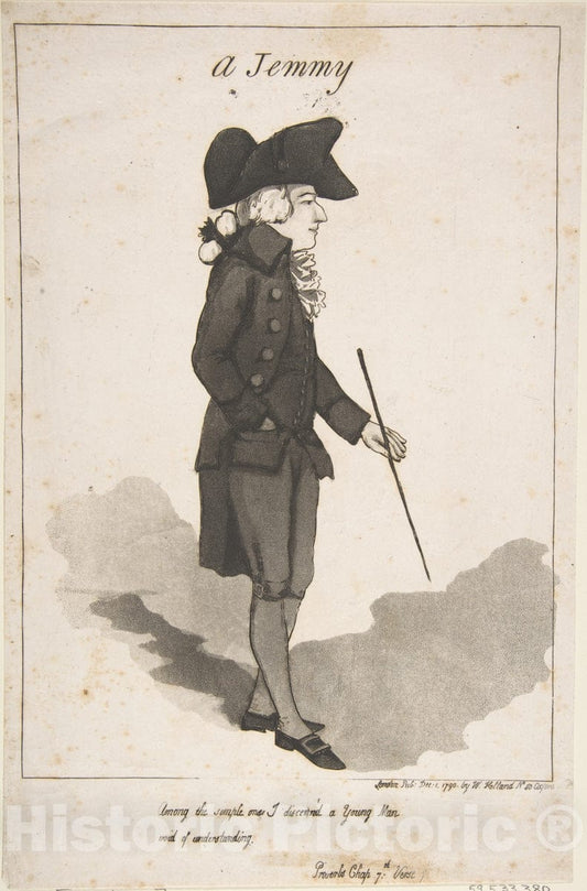 Art Print : George Moutard Woodward - A Jemmy : Vintage Wall Art