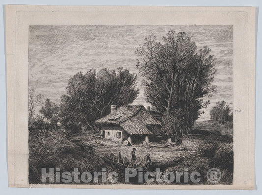 Art Print : Adolphe Balfourier - Landscape : Vintage Wall Art