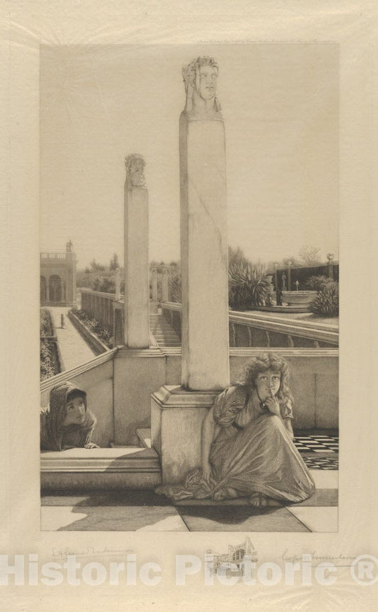 Art Print : Sir Lawrence Alma-Tadema - Hide and Seek : Vintage Wall Art