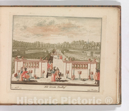 Art Print : Carel Allard - 'Het Groote Doolhof', in: Tooneel Der Voornaamste Nederlands Huizen, En Lust Hoven, Naar T Leven Afgebeeld : Vintage Wall Art
