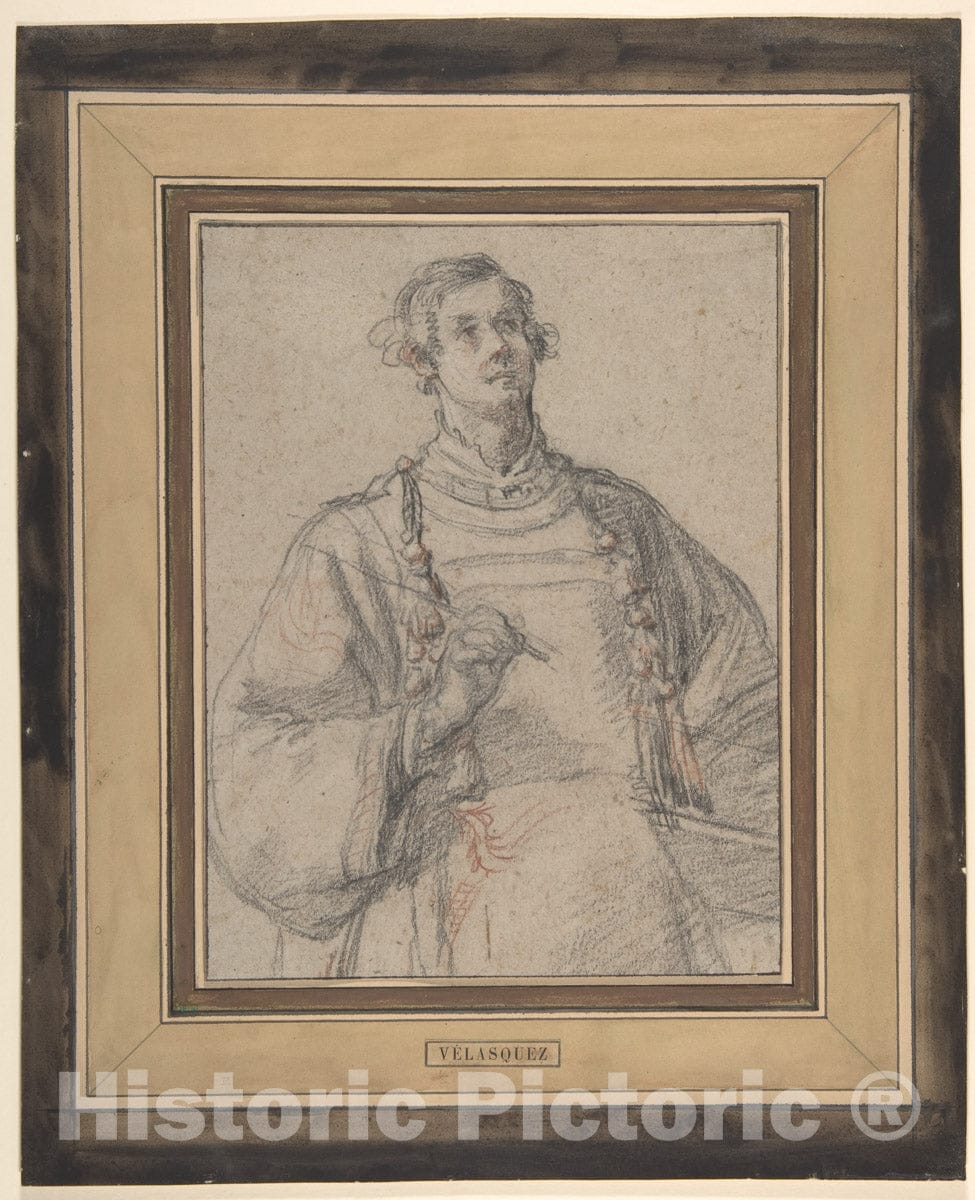 Art Print : Jacopo Confortini - Deacon Saint (Stephen or Lawrence) : Vintage Wall Art