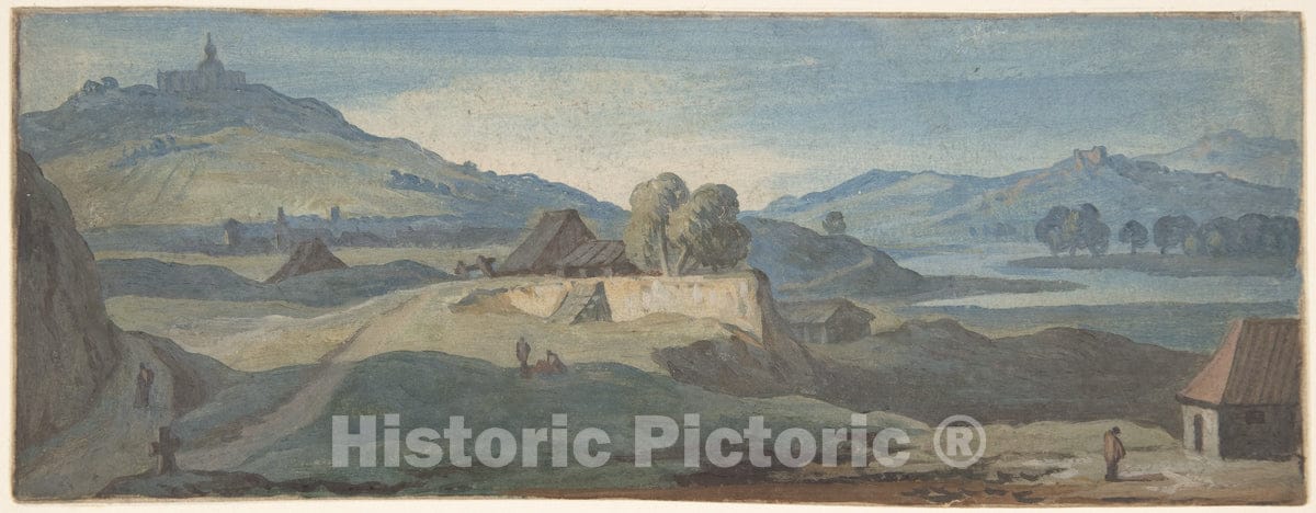 Art Print : Jan Frans Van Bloemen - Landscape 2 : Vintage Wall Art