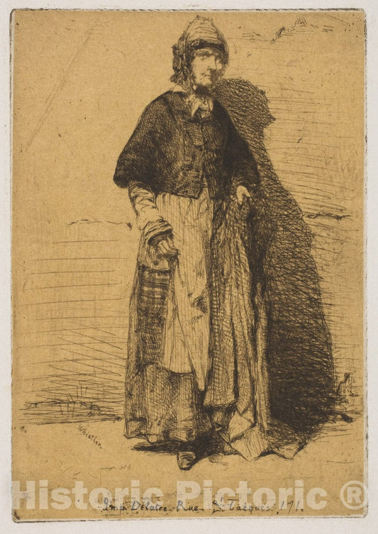 Art Print : James McNeill Whistler - La Mère Gérard 2 : Vintage Wall Art