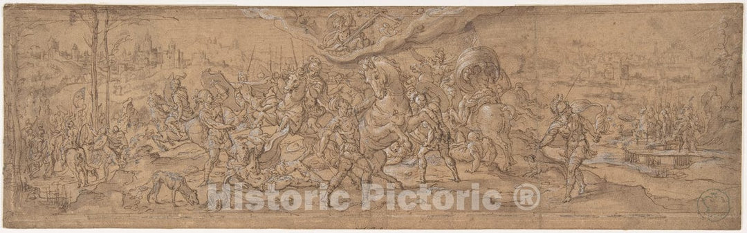 Art Print : Circle of Pieter Coecke Van Aelst - Conversion of St. Paul : Vintage Wall Art