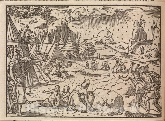 Art Print : Published by Jean de Tournes - Biblia Sacra.Lugduni : Vintage Wall Art