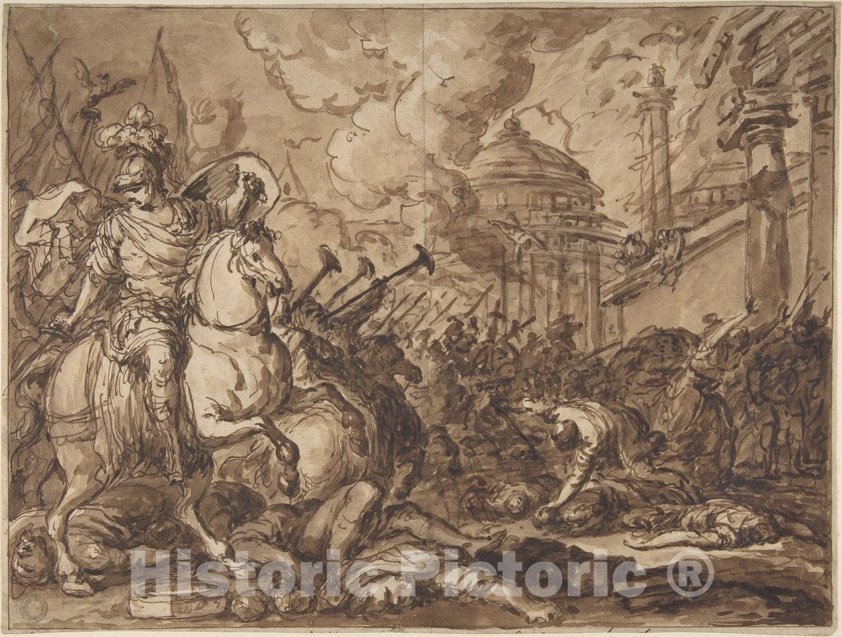 Art Print : Antoine François Callet - Ulysses Entering Troy : Vintage Wall Art