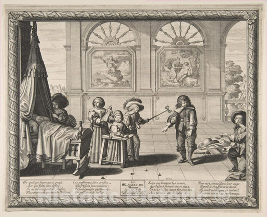 Art Print : Abraham Bosse - Childhood : Vintage Wall Art