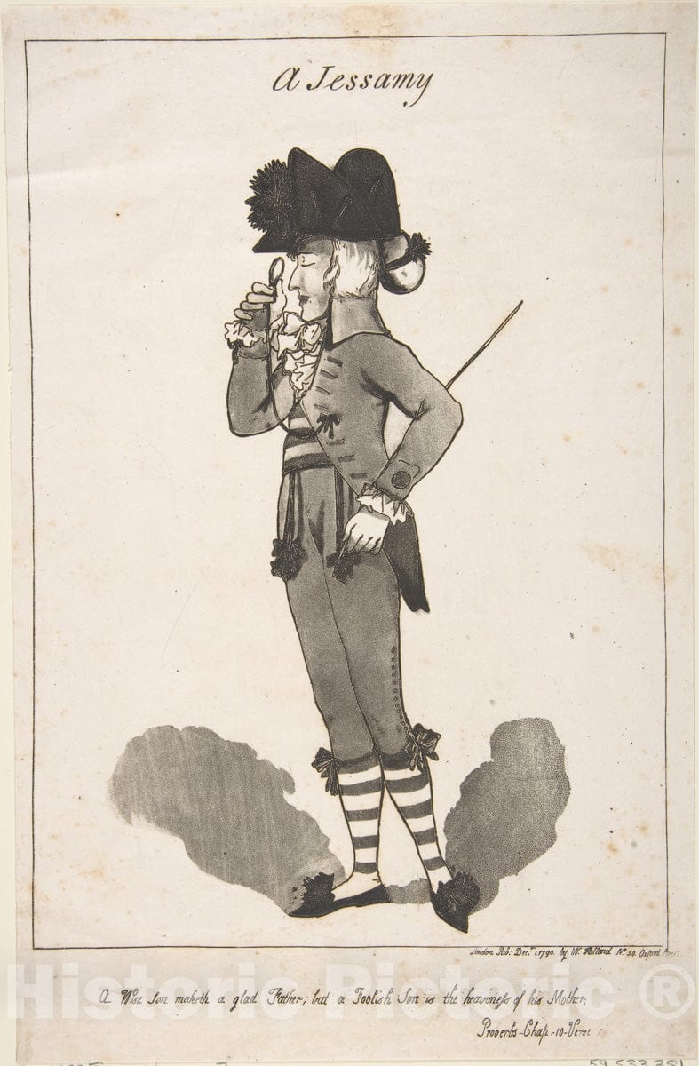 Art Print : George Moutard Woodward - A Jessamy : Vintage Wall Art