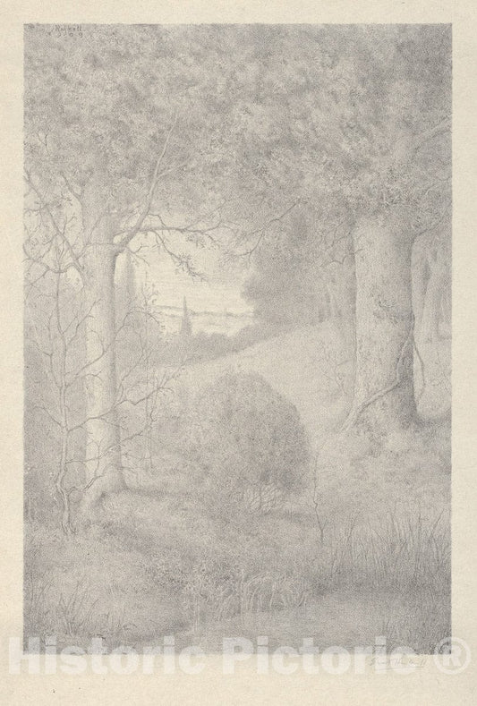 Art Print : Ernest Haskell - The Edge of The Wood : Vintage Wall Art