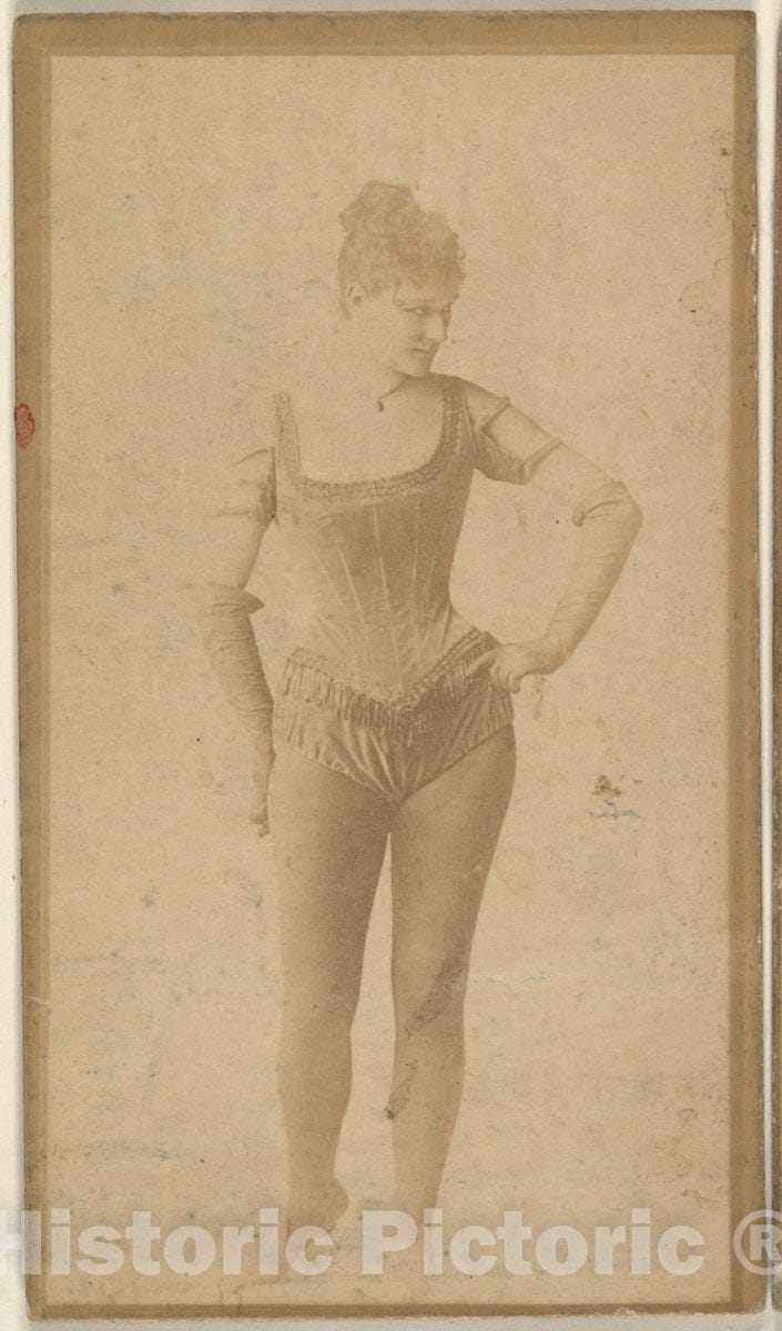 Photo Print : Actress Standing with Hand on Hip, from The Actresses Series (N668) 2 : Vintage Wall Art
