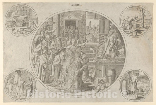Art Print : Léon Davent - Avarice 2 : Vintage Wall Art