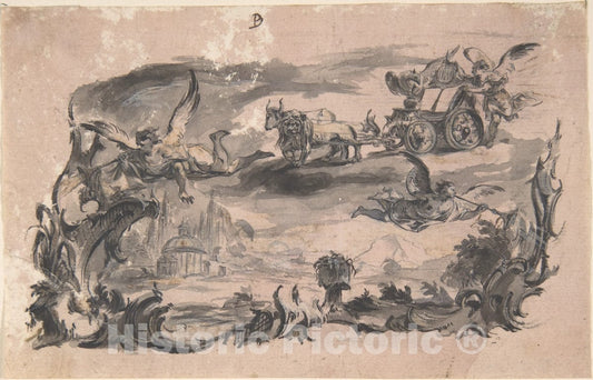Art Print : Franz Sigrist - Design for a Book Illustration 2 : Vintage Wall Art