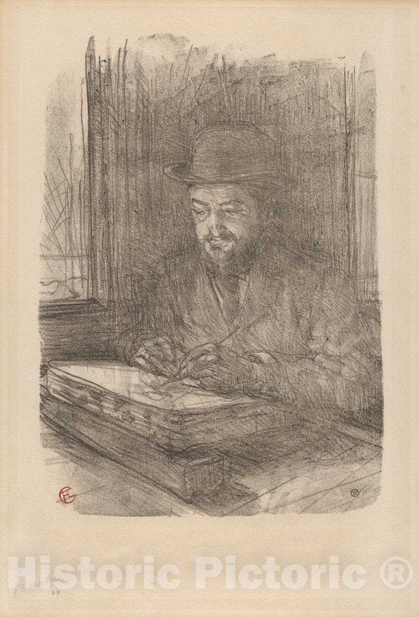 Art Print : Henri de Toulouse-Lautrec - The Master Printmaker: Adolphe Albert : Vintage Wall Art