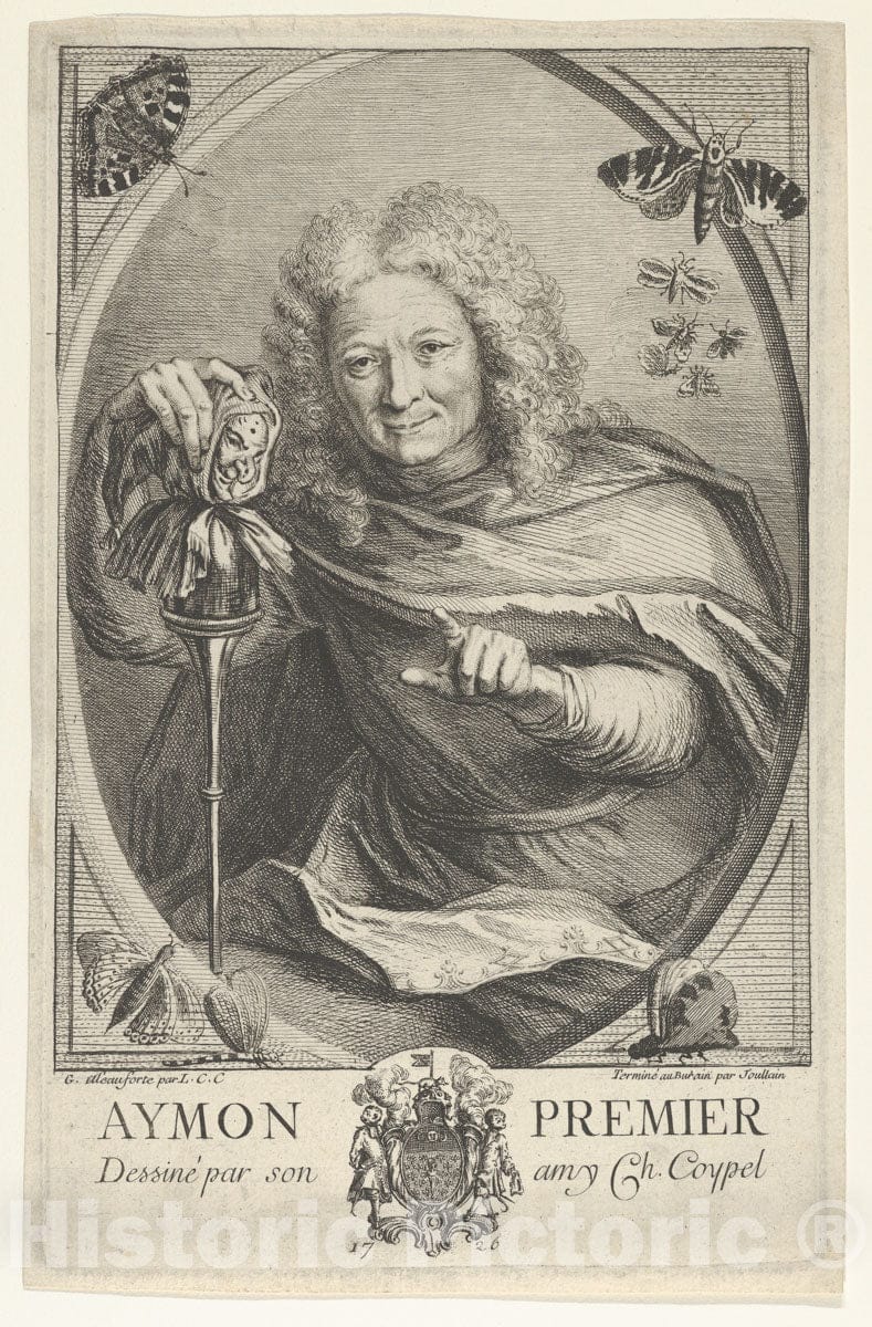 Art Print : Anne Claude Philippe de Tubières, comte de Caylus - Aymon Premier : Vintage Wall Art