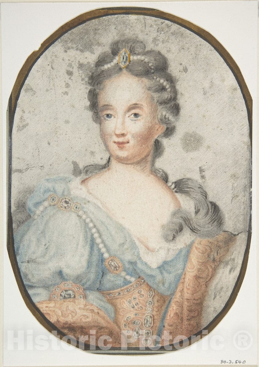 Art Print : German, 19th Century - Portrait of a Lady : Vintage Wall Art