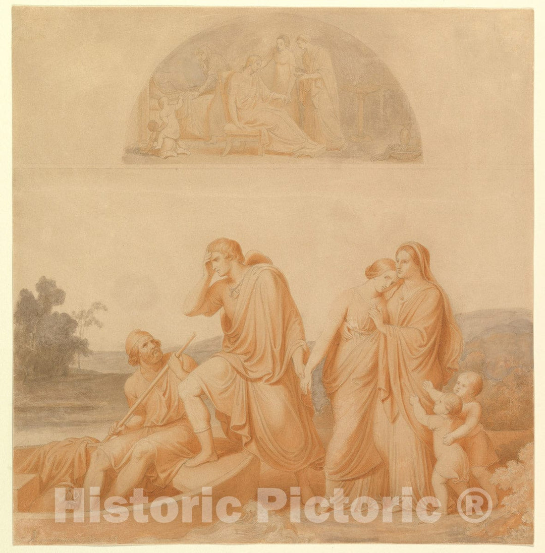 Art Print : Johannes Riepenhausen - The Farewell : Vintage Wall Art