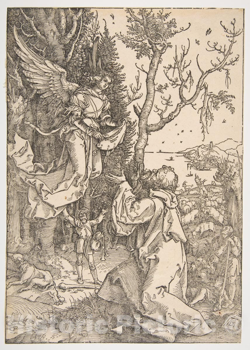 Art Print : Albrecht Dürer - Joachim and The Angel, from The Life of The Virgin 2 : Vintage Wall Art