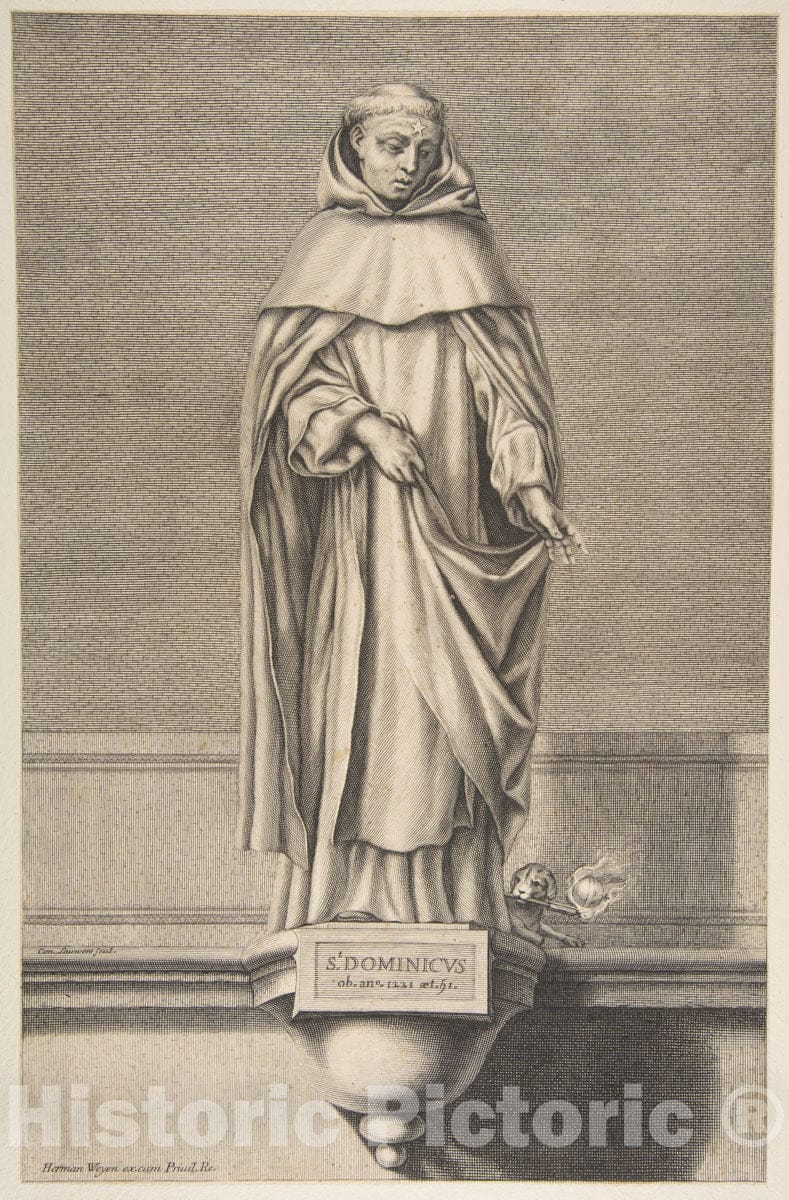Art Print : Conrad Lauwers - St. Dominic : Vintage Wall Art