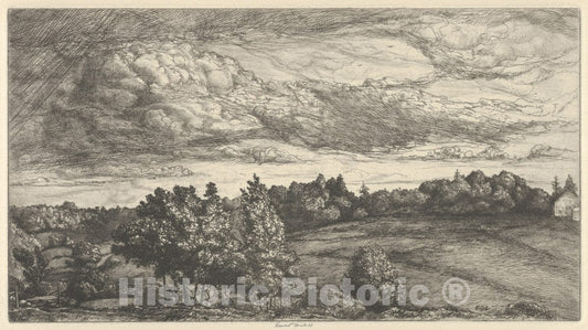 Art Print : Ernest Haskell - Storm Clouds : Vintage Wall Art