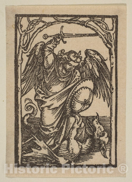 Art Print : Albrecht Dürer - Saint Michael : Vintage Wall Art