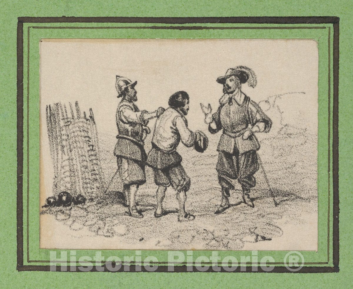 Art Print : Victor Adam - Three Men Arguing : Vintage Wall Art