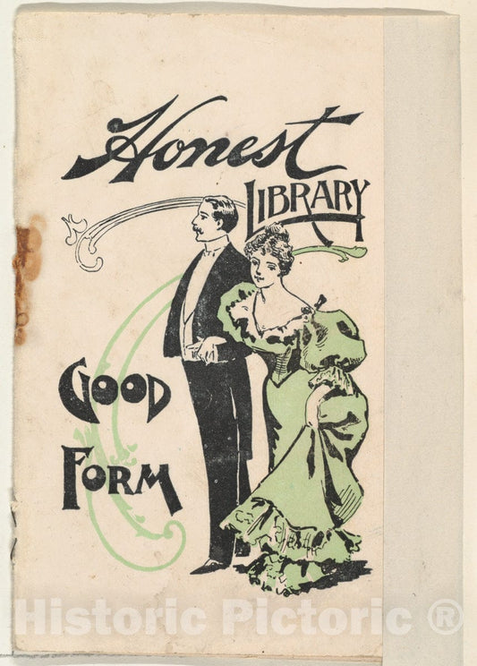 Art Print : Issued by W. Duke, Sons & Co. - Good Form, from The Honest Library Series (N115) Issued by Duke Sons & Co. to Promote Honest Long Cut Tobacco : Vintage Wall Art