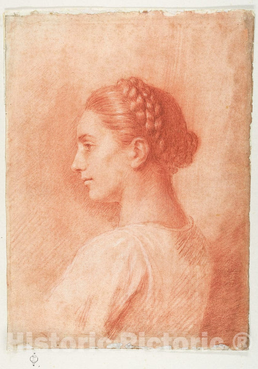 Art Print : Allan Ramsay - A Country Girl at Surrentum, Italy : Vintage Wall Art