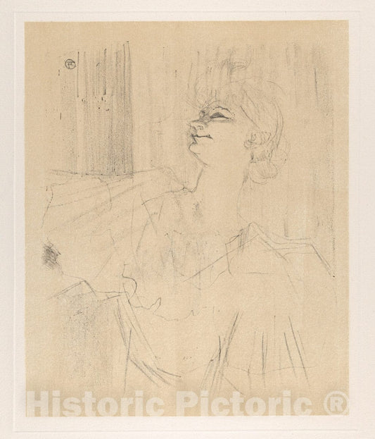 Art Print : Henri de Toulouse-Lautrec - IV. A Menilmontant de Bruant : Vintage Wall Art