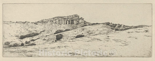 Art Print : Ernest Haskell - Castles and Hills : Vintage Wall Art