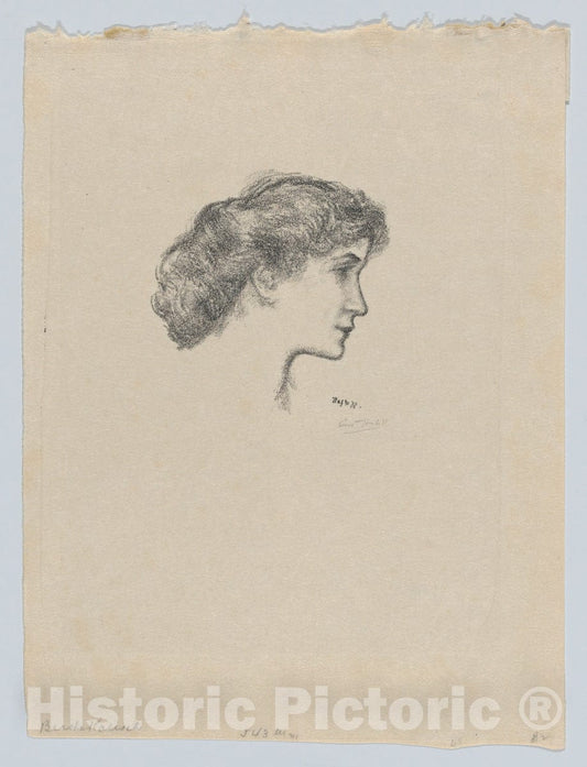 Art Print : Ernest Haskell - Bertha Kalis (Study for Poster) : Vintage Wall Art