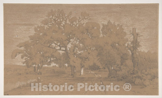 Art Print : Théodore Rousseau - Landscape : Vintage Wall Art