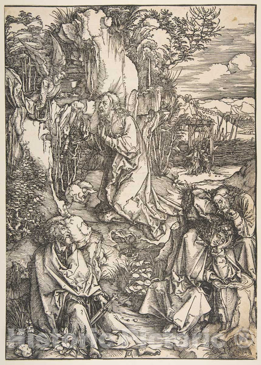 Art Print : Albrecht Dürer - The Agony in The Garden : Vintage Wall Art