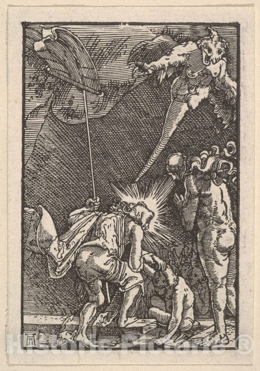 Art Print : Albrecht Altdorfer - Christ in Limbo, from The Fall and Salvation of Mankind Through The Life and Passion of Christ : Vintage Wall Art