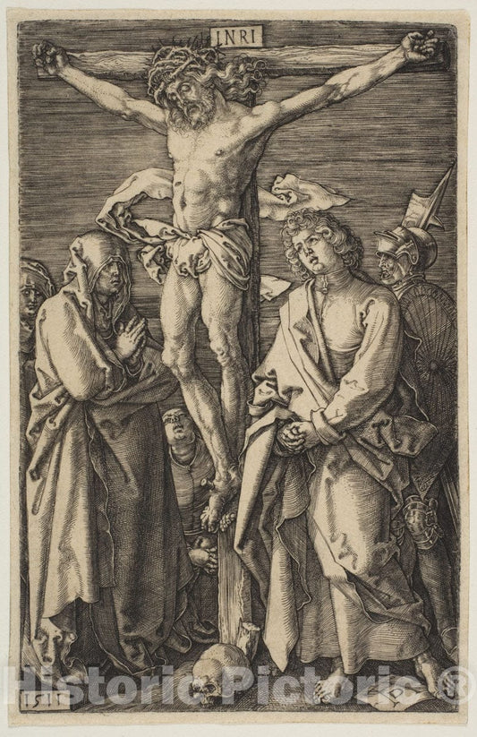 Art Print : Albrecht Dürer - The Crucifixion, from The Passion : Vintage Wall Art