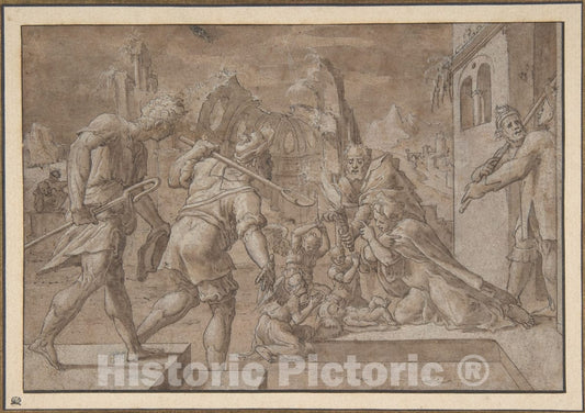Art Print : Master of Liechtenstein - Adoration of The Shepherds 2 : Vintage Wall Art